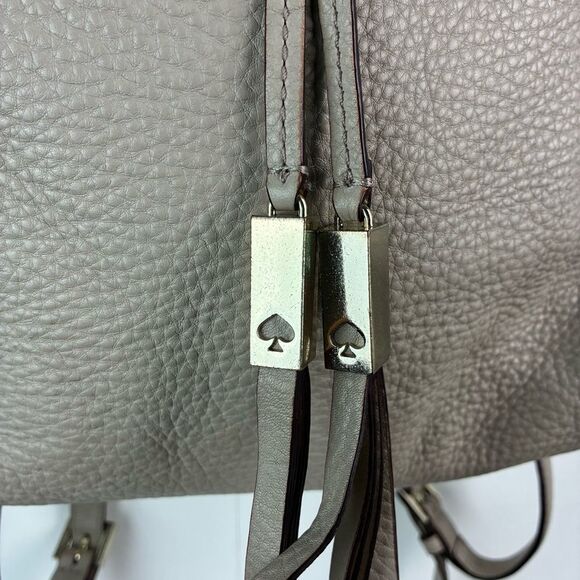 Kate Spade NY Wilder Grey Street Pebble Leather Drawstring Flap Backpack Leather main image 13